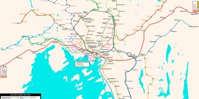 地图上挪威地铁