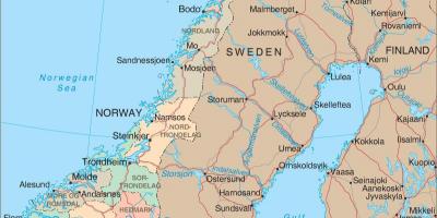 地图挪威