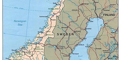 驾驶挪威地图